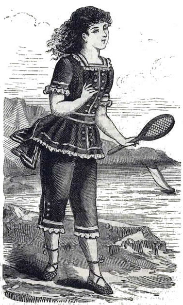 Купальный костюм для подростка, 1883 год.