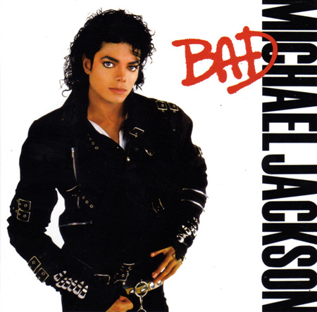 Майкл Джексон на обложке альбома BAD