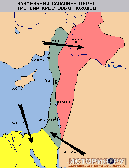 Завоевания Саладина перед третьим крестовым походом